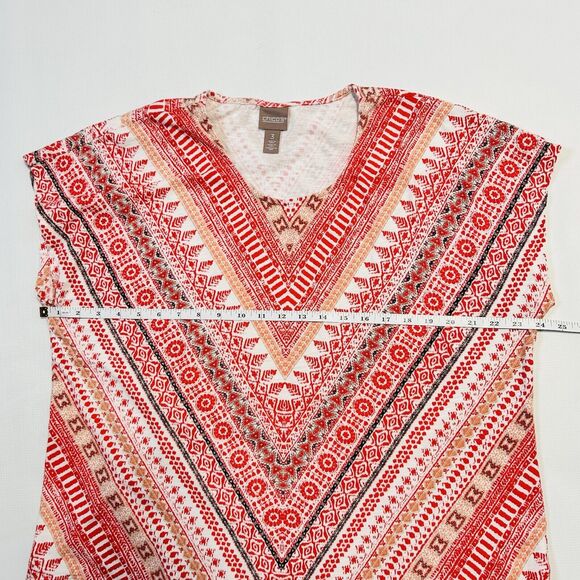 Chico’s Top Size 3 (XL) Lot Of 2 Cotton T Shirts Multicolor Boho Everyday Casual - Picture 8 of 10